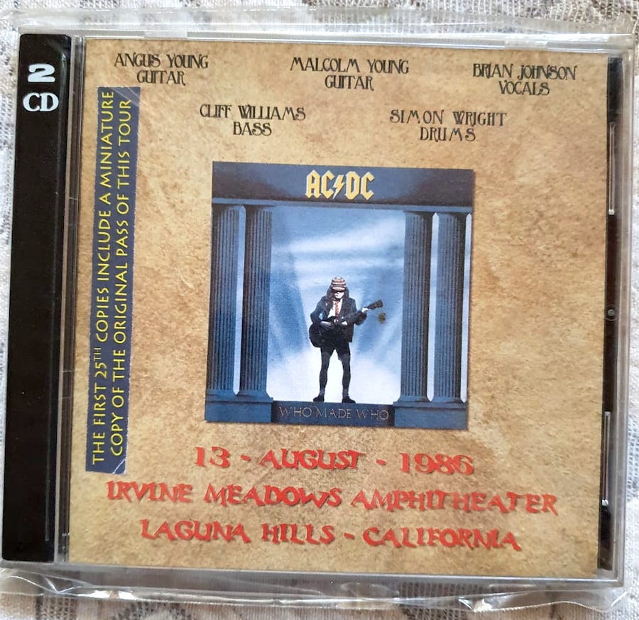 Disco AC/DC - Irvine Meadowns Amphitheater - La Charca del Rana